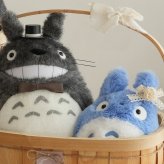 【結婚式 電報 ギフト】トトロにっこりウェディングバスケット｜ウェディングドール　ウィルカムドール　結婚式　祝電　電報  送料無料【メッセージカード無料】 