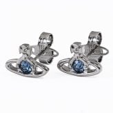 ヴィヴィアンウエストウッド Vivienne Westwood ピアス イヤリング ナノ ソリティア レディース シルバー ブルー 6201003702S421 ジュエリー 送別会 誕生日 結婚祝い 結婚式 彼氏 息子 夫 男性 高級 父の日 母の日【スペシャルラッピング660円(別売り)】 即日発送 彼氏 財布 バレンタイン