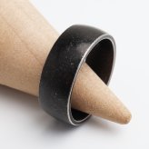 ステンレス ブラックリング 燻し加工 アンティークリング メンズリング つや消し 指輪 マット 甲丸 プチプラ 高見え かっこいい 渋い 男性 金属アレルギー対応