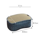 収納家具 ラック クッション くつろぎ リ ス スマホ い草 抗菌防臭 消臭 シンプル 小林製薬コバガード使用 約30×40×15cm
