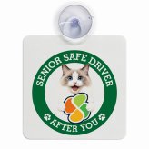 カーサイン 高齢者マーク SENIOR SAFE DRIVER ラグドール 車内用 吸盤タイプ 収れん火災防止タイプ 肉球 日本製 車 ステッカー