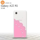 SC-56B Galaxy A22 スマホケース ソフトケース レース A ピンク メンズ レディース nk-a22-tp724
