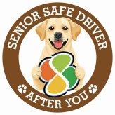 カーサイン 高齢者マーク SENIOR SAFE DRIVER ラブラドールレトリバー ステッカー シール 直径13cm 肉球 日本製 車