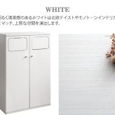 ゴミ箱 ダストボックス おしゃれ 45リットル 北欧 分別 縦型 45l スリム キッチン リビング 袋 見えない ごみ箱 2分別 プッシュ式 大容量 木製 角型 木目調 キッチンペール シンプル モダン ナチュラル ブラウン ホワイト 白 寝室 隙間