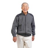 シニアファッション メンズ 80代 70代 60代 90代 秋冬 あったか 防寒 ジャカード柄×裏フリース ジップアップジャケット おじいちゃん 服 誕生日 プレゼント 紳士服 アウター ジャンパー 男性 祖父 お年寄り 老人 高齢者 ギフト（cki-mo1-85461533）