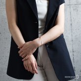 ステンレス 細身 シンプルバングル ボール チラ見せ メタルブレスレット ゴールド 18KGP ピンク こなれ感 お洒落 人気 華奢 重ね付け 玉 球 レディース 女性 金属アレルギー対応