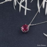 上質 ルビー 1.071ct ネックレス ペンダント プラチナ Pt900 850 ルビーネックレス 一粒 レディース シンプル 可愛い 赤 レッド  Drops