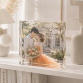 結婚式 ガラスブロック 前撮り 新郎新婦 サプライズ 写真入り 写真立て 花嫁 二次会 おしゃれ 高級 演出 記念品 ウェルカムスペース フォトフレーム 記念日 入籍祝い 会場装飾 結婚記念 オリジナル 名入れ 誕生日 感謝 写真 結婚式当日 プレゼント オーダーメイド 飾り付け ゲスト 門出 結婚祝い 贈り物 結婚祝いギフト フォトキューブ ギフト 披露宴会場 ウェルカムボード 入籍【c01】