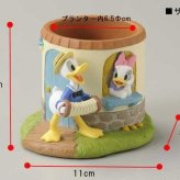 ディズニー プランター 窓辺 ドナルド＆デイジー ガーデニング 雑貨 置物 インテリア 小物入れ 植木鉢 2.5号 キャラクター ギフト プレゼント SD-5465-300 セトクラフト