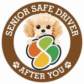 カーサイン 高齢者マーク SENIOR SAFE DRIVER コッカプー ステッカー シール 直径13cm 肉球 日本製 車