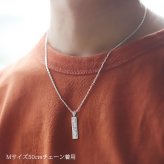 ハワイアンジュエリー ネックレス シルバー ペアネックレス 2本セット 刻印 無料 誕生石入れ可 スクエア プレート Sサイズ Mサイズ シルバー925 大人 友達 長さ選べる カップル 夫婦 プレゼント ハロウィン 【品番：CG-SP10702-SP10802P】
