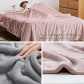 毛布 メレンゲタッチ 約140×200cm シングル 薄手 洗濯機で洗える 2層構造 フランネル ブランケット