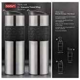 水筒　ボダム　トラベルマグ　ステンレス製　二重断熱　保温保冷　600ml　2個セット　型番:K12151-01COS　食器洗い　乾燥機可　保温保冷対応　#57657