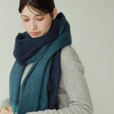 Filomo ストール 大判 レディース カシミヤ アルパカ バイカラー 抗菌 【名入れ刺繍可能】 無地 やわらか 厚い 暖かい 大きいサイズ 秋 冬 マフラー 内モンゴル産 ラッピング ギフト プレゼント 7F (02000256r)