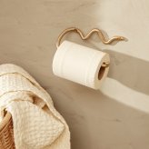 ferm LIVING ファームリビング トイレットペーパー ホルダー Curvature トイレットペーパーホルダー真鍮 おしゃれ タオルハンガー 真鍮製 ウォールハンガー 北欧 雑貨 インテリア ブランド おすすめ うねうね