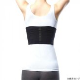 中山式 あばら姿勢胸椎ベルト S-Mサイズ 男女兼用 姿勢矯正ベルト 背筋矯正 サポーター 姿勢補正 胸椎サポート 猫背対策 巻き肩対策 アンダーバスト調節 日本製