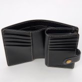 ベリーズヨーク　BELLIES YORK　二つ折り財布　BYTM1945BK　ブラック　黒色　ベジタブルタンニン　イタリアンレザー　牛革　”エイジングを楽しむ革小物”