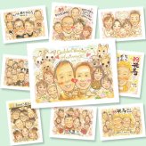 金婚式の記念に、贈り物にぴったりの似顔絵です。初めての似顔絵注文でも安心です。 似顔絵 プレゼント 金婚式 贈り物 名入れ ギフト 手描き 金婚式 銀婚式 結婚記念日 大人数 家族 おじいちゃん 夫婦 祖母 おばあちゃん 修正無料 下書き確認 名入れ 親孝行 サプライズ そっくり 一生もの 感謝 結婚記念日 長寿 親孝行 50周年 お祝いの品 披露宴 オリジナル お祝い返し 贈答品 卒寿祝い