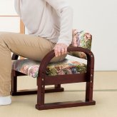 日本製 天然木立ち座り楽ちん座椅子 2脚組