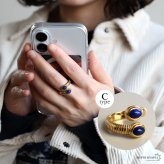 ステンレス ボヘミアンリング 3タイプ ラピスラズリ 18KGP ゴールド gold エスニック オープンリング フリーサイズ レディース 女性 指輪 金属アレルギー対応