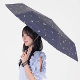 日傘 完全遮光 100％ 晴雨兼用 遮光 ことり スレンダーミニ 遮光 遮熱 撥水 インコ 鳥 バード 動物 アニマル はっ水 防水 UVカット PU加工 折りたたみ 折傘 女性用 レディース プレゼント ギフト フラワー 花 nifty colors