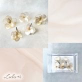 髪飾り アメリカンフラワー ディップアート 選べる6種 ヘアアクセサリー ヘッドドレス セット 大ぶり 成人式 卒業式 袴 振袖 和装 結婚式 前撮り ウェディング 白無垢 色打掛 ドレス 浴衣 七五三 ハンドメイド カサブランカ シルバー ゴールド ガラスホワイト 贈り物 ギフト プレゼント 娘 孫 友達 お祝い Lulu＊s ルルズ