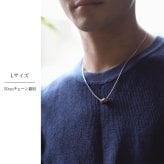 ハワイアンジュエリー ネックレス コアウッド バレルペアネックレス 2本セット Sサイズ Lサイズ ロジウムコーティング シルバー925 大人 友達 シンプル 長さ選べる カップル 夫婦 プレゼント ハロウィン 【品番：CG-SWP1001-SWP1002P】