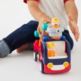 誕生日プレゼント Hola Toys オラトイズ 音がいっぱい 自分で走る しょうぼうしゃ 消防車 おもちゃ はたらく車 働く車 乗り物 はしご サイレン 音が鳴る 音楽 ごっこ遊び 消防士ごっこ レスキュー 人形付き 知育玩具 1歳半 18カ月 2歳 3歳 男の子 女の子 お祝い ギフト