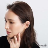 ステンレス メタルイヤーカフ スクエアイヤーカフ 四角 ぷっくり C字 ブロック ゴールド 18KGP シルバー 片耳1点 可愛い シンプル プチプラ 耳の穴不要 痛くない レディース 金属アレルギー対応フェイクピアス ノンホール イヤリング 女性