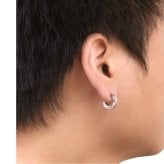 金属アレルギー フープピアス ハワイアンジュエリー 純チタン 誕生石 フープピアス【M】 片耳購入可能 キャッチ シンプル 片耳 20G(ゲージ) BY THE TIEA バイザシー ギフト クリスマス 【品番：TIE108】