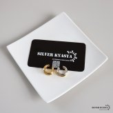 ステンレス 2連イヤーカフ シンプル ライン メタルイヤーカフ 重ね付け風 ゴールド 18KGP ミックス 片耳1点 可愛い プチプラ 耳の穴不要 痛くない レディース 女性 金属アレルギー対応フェイクピアス ノンホール イヤリング