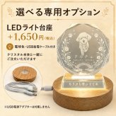 ペット 位牌 クリスタル 写真入り 名入れ ペットメモリアル クリスタル位牌 八角形 犬 猫 うさぎ ペット供養 メモリアルグッズ 写真彫刻 名前 日付 メッセージ 刻印 オーダーメイド 専用ケース付き