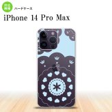 iPhone14 ProMax iPhone14 Pro Max スマホケース 背面ケース ハードケース レース クリア 青 2022年 9月発売 nk-i14pm-1485
