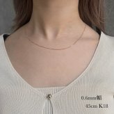 スライドピン ベネチアンチェーン K18 45cm ベネチアン チェーン ネックレス 0.6mm幅 18金 k18 ネックレス チェーン 45cm 18金 ネックレス レディース 18K ゴールド ベネチアンネックレス 0.6mm幅 18金 イエローゴールド ベネチアン スライド式長さ調節可