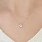 【無料ラッピング】  カナルヨンドシー Canal 4℃ カナル4℃ プラチナ ネックレス シンセティックモアサナイト ブランド 正規品 新品 ギフト プレゼント 人気 おすすめ 誕生日 記念日 クリスマス 送料無料