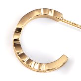 ハワイアンジュエリー フープピアス 誕生石 フープピアス カットアウト Mサイズ 片耳 一個購入可 K10ゴールド地金入りシリコンキャッチ シンプル 20G ゲージ 受注生産 メンズ レディース 誕生日 プレゼント【品番：GSE109】