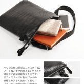 クロコダイル レディース ショルダーバッグ センター取り マット加工 バッグ ミニショルダーバッグ 薄型 B5対応 全4色 ワニ革 革 保証書 付き 母 女性 ギフト プレゼント 4FA (9925r)