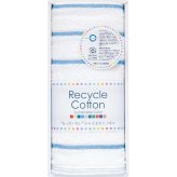泉州リサイカラー フェイスタオル ブルー [26-0599-078] TQS0602601B ｜ 現品約34×75cm 綿100% ｜ ギフト 贈り物 日用品 | タオル 洗顔 ｜ 化粧箱入