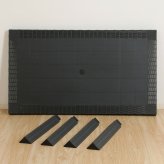 ステラ テーブル 80×140 ブラック(11238) ブラック・ホワイト 2色展開 ガーデンテーブル 屋外 庭 ベランダ テラス アウトドア おしゃれ シンプル 新生活 家具 インテリア 不二貿易
