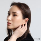 ステンレス ぷっくり 2連イヤーカフ メタルイヤーカフ シンプル コンビ かわいい ゴールド 18KGP ミックス 片耳1点 プチプラ 耳の穴不要 痛くない レディース 女性 金属アレルギー対応フェイクピアス ノンホール イヤリング