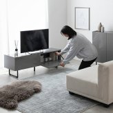 テレビ台 テレビボード ローボード 扉収納 tv スリム 鏡面 石目調 リビング モダン 白 幅120 フラット ストーン 脚付き 2way 脚取り外し可能 可動棚 配線穴 コード隙間 AV機器 ルーター 大容量 ディスプレイ 一人暮らし