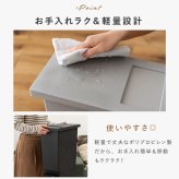 ゴミ箱 トラッシュカン 45L 東谷 LFS-861  蓋付き ダストボックス ペダル式 プッシュ式 2WAY開閉 スリム 大容量 分別 ごみ箱 キッチン リビング おむつ ペット 犬 猫 子供 ニオイ対策 石目調 おしゃれ 北欧 韓国インテリア ブラック グレー シンプル インテリア 新生活 引っ越し