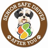 カーサイン 高齢者マーク SENIOR SAFE DRIVER マルックス マグネット 強力 直径13cm 肉球 日本製 車 ステッカー