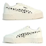 プーマ PUMA スニーカー レディース 厚底ウィメンズ キャリーナ ミア アニマル 408860-01 ウォームホワイト/プーマブラック