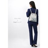 【ラッピング無料】Grace Lady LUMINA 2WAY トート リュック レディース バッグ 通勤 通学 7L 型押し ヴィーガンレザー ブラック ベージュ ホワイト レッド ギフト レビュー特典あり
