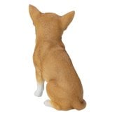 置物 woobia ウービア 犬 スムースコートチワワ お座りチワワ 茶白 高さ18.5cm スムース 小型犬 リアル 本物そっくり イギリス生まれ 職人手彩色 縁起物 戌年 玄関 インテリア 新築祝い 引っ越し祝い 開店祝い 出産祝い 誕生日 お祝い ギフト プレゼント 犬好き チワワ好き