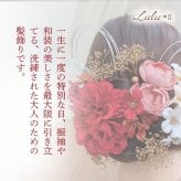 髪飾り 成人式 振袖 卒業式 卒業袴 結婚式 和装 白無垢 色打掛 七五三 前撮り 着物 ブライダル ウェディング ヘアアクセサリー ヘッドドレス 造花 アーティフィシャルフラワー プリザーブドフラワー かすみ草 水引 ダリア 赤 レッド ゴールド Ｕピン 花飾り セット お呼ばれ 結納 記念撮影 ギフト プレゼント 贈り物 誕生日 記念日 娘 孫 友達 姪っ子 お祝い ヘアピン 紅雅 べにみやび