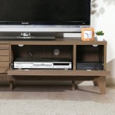 TV台 ライン 120幅 MBR ミディアムブラウン・ナチュラル 2色展開 テレビ台 ローボード リビング収納 テレビボード おしゃれ シンプル 新生活 家具 インテリア 不二貿易