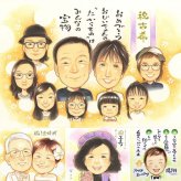 古希のプレゼントに、やさしい雰囲気の似顔絵はいかがですか。下書き確認あり。修正無料で納得の表情になるまで調整します。 似顔絵 古希 贈り物 ギフト 名入れ 手描き プレゼント 古希 傘寿 記念 長寿 大人数 おじいちゃん おばあちゃん 祖父母 下書き確認 名入れ 修正無料 サプライズ 喜ばれる 一生もの 実績多数 長寿祝い 古希 70歳 一生もの オリジナル バレンタインデー 同窓会 メモリアル