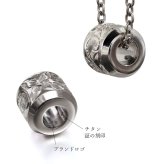 ハワイアンジュエリー ペアネックレス 金属アレルギー 対応 純チタン 刻印 無料 誕生石 バレル Sサイズ チェーン 長さ選べる ステンレスより軽く肌に優しい カップル プレゼント ハロウィン 【品番：CG-TIP403SP】